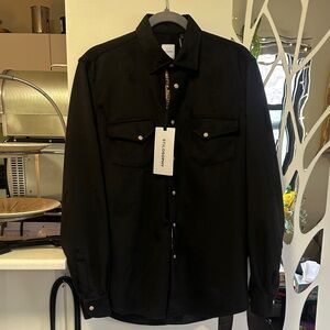 NWT Stilosophy Button-Up Western-style Shirt with Chest Pockets (L)